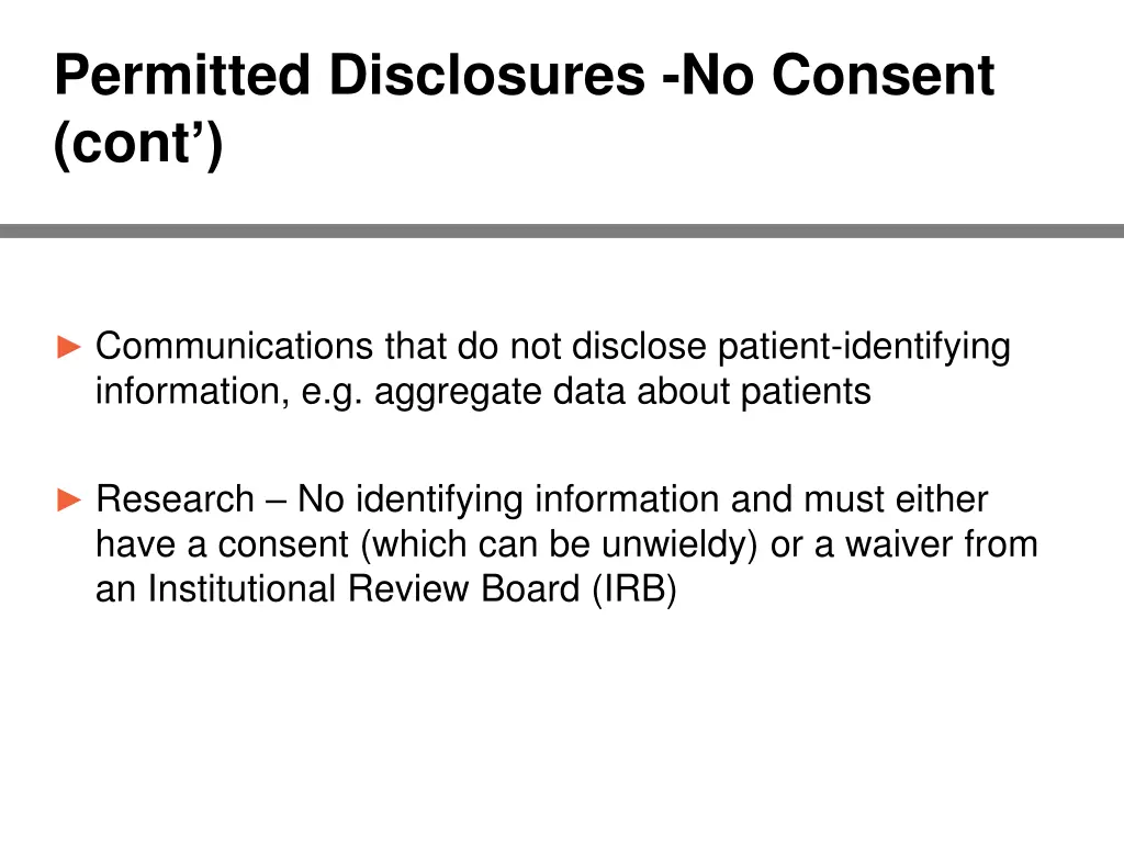 permitted disclosures no consent cont 3