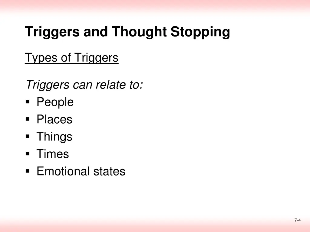 triggers and thought stopping 1