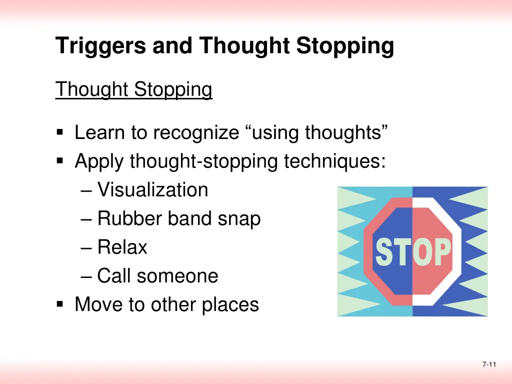 triggers and thought stopping 7