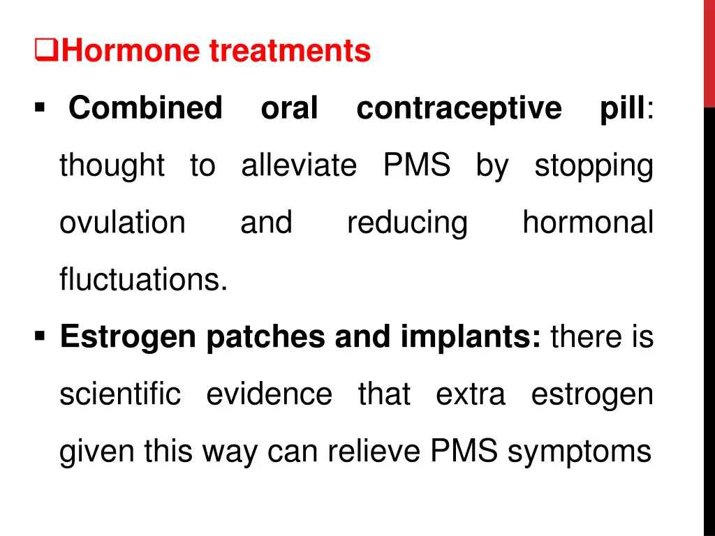 hormone treatments