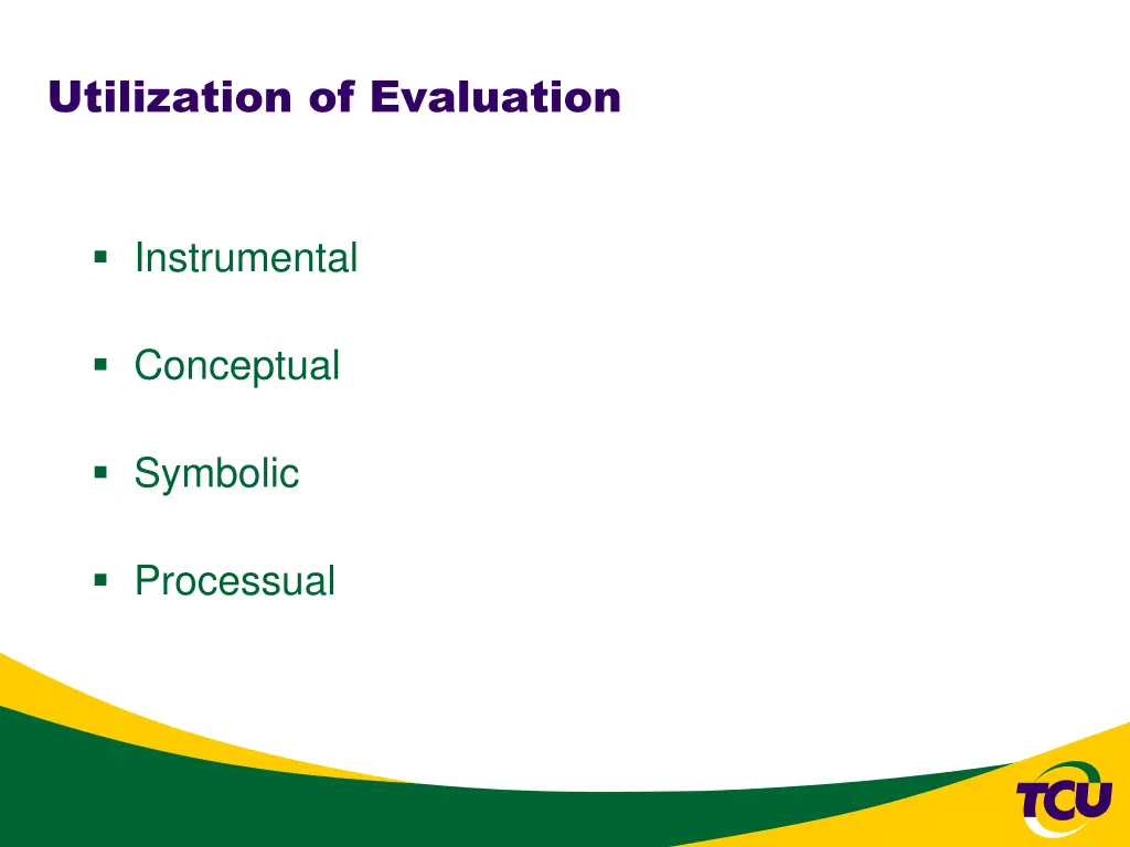 utilization of evaluation