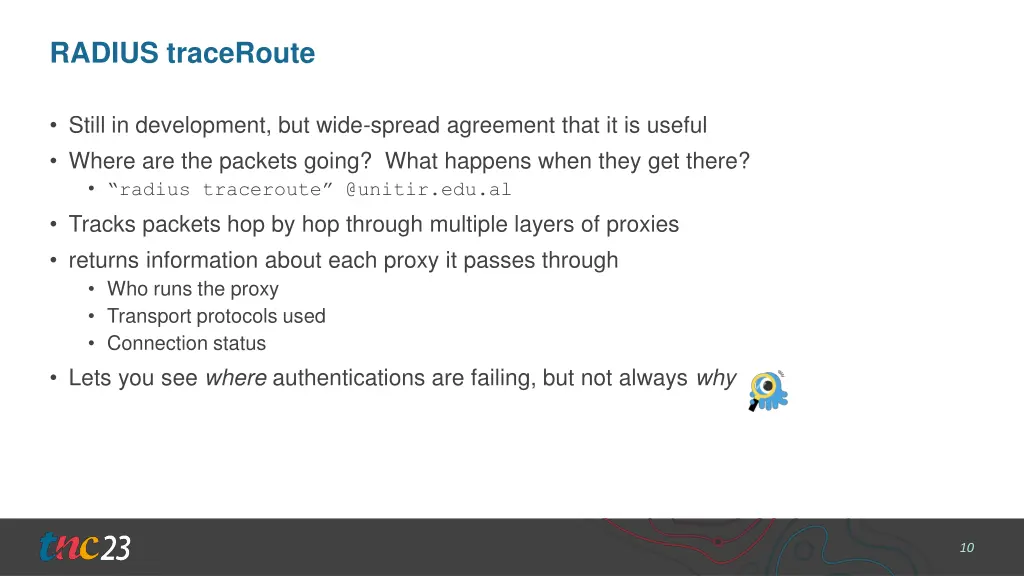 radius traceroute