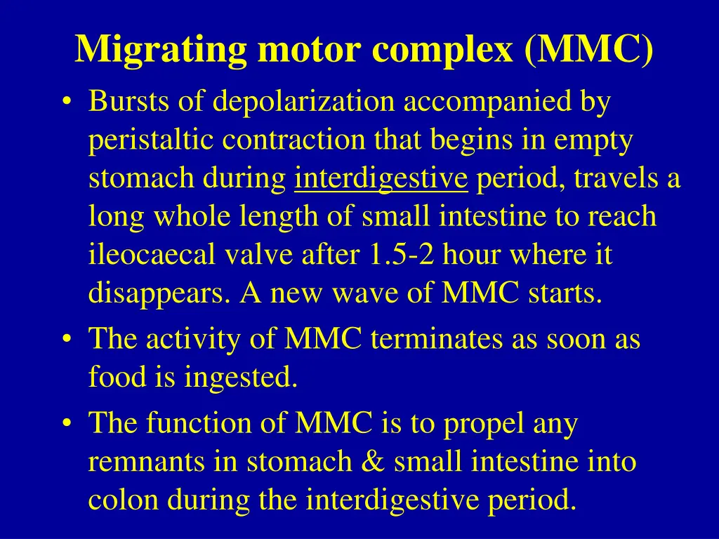 migrating motor complex mmc bursts