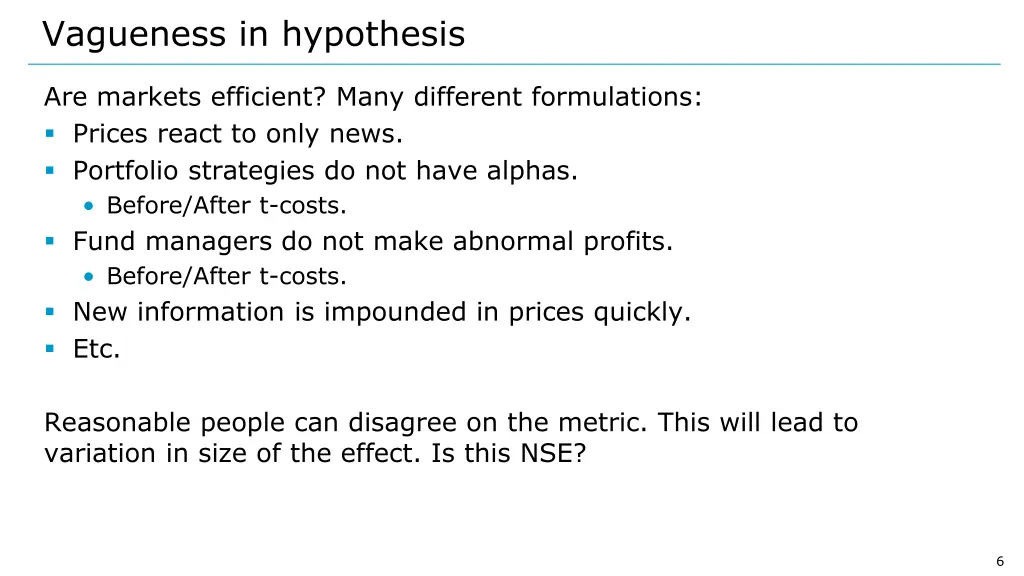 vagueness in hypothesis