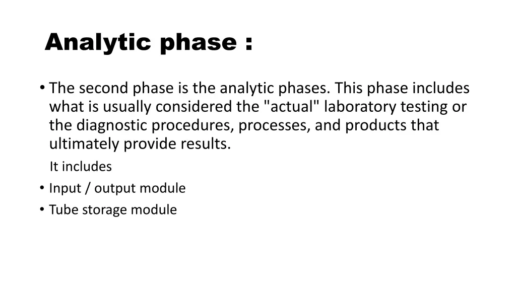 analytic phase