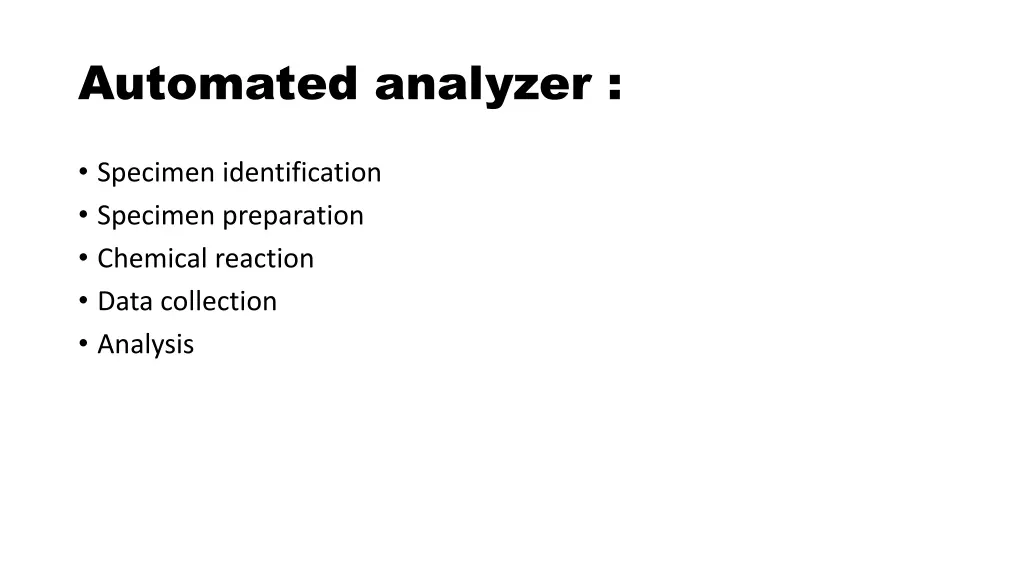 automated analyzer