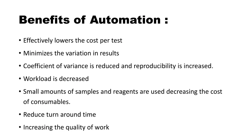 benefits of automation