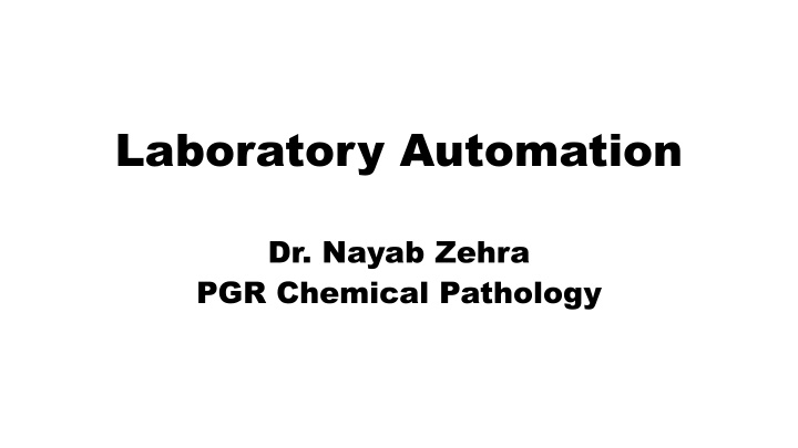 laboratory automation