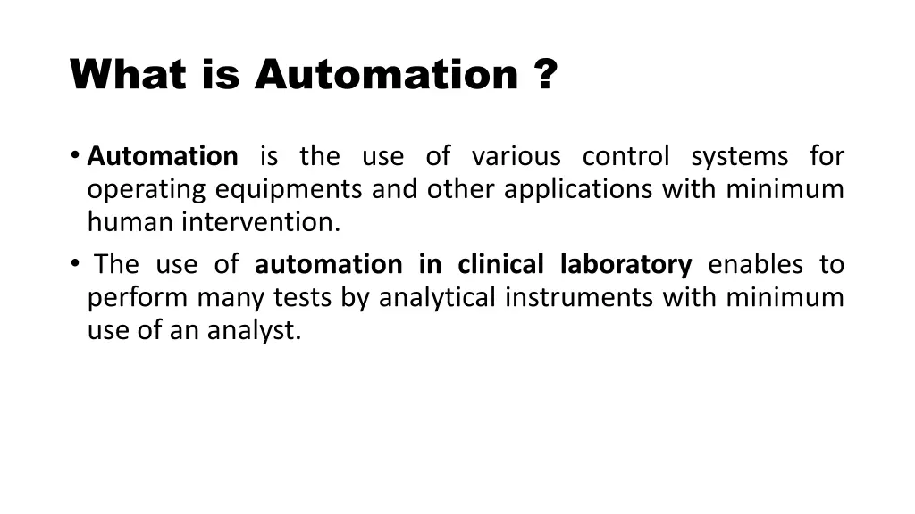 what is automation