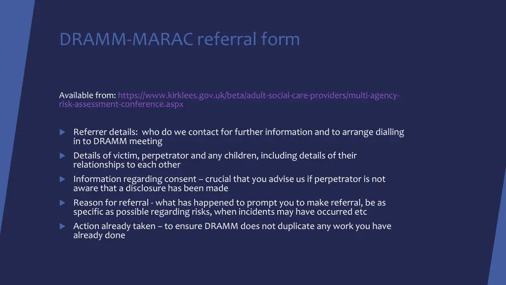 dramm marac referral form