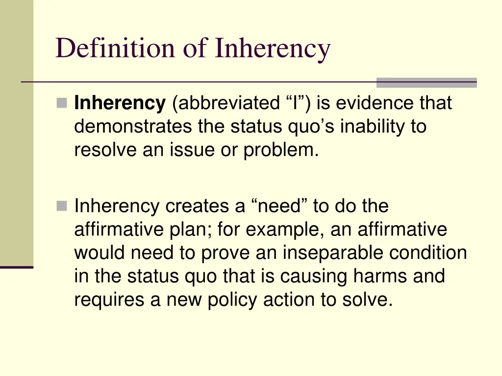 definition of inherency