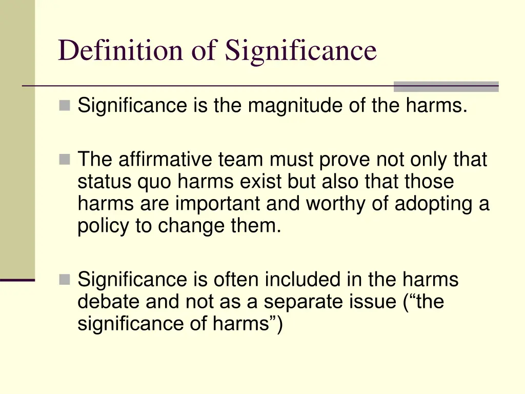 definition of significance