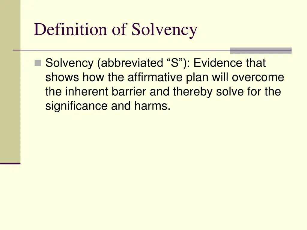 definition of solvency