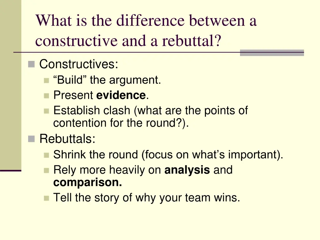 what is the difference between a constructive