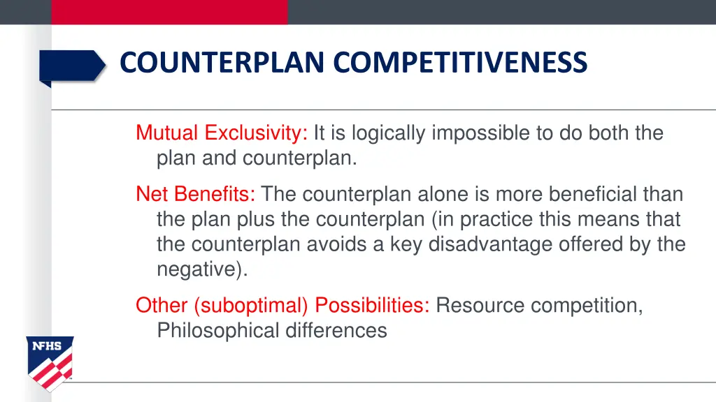 counterplan competitiveness