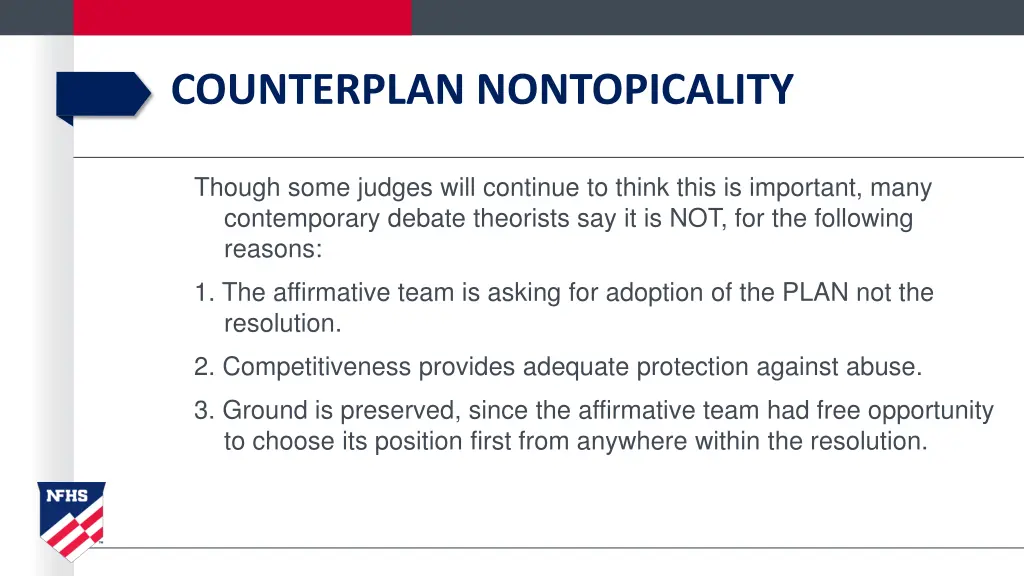 counterplan nontopicality