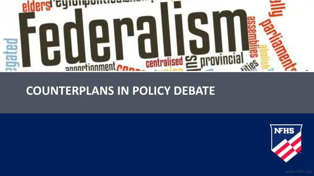 counterplans in policy debate 1