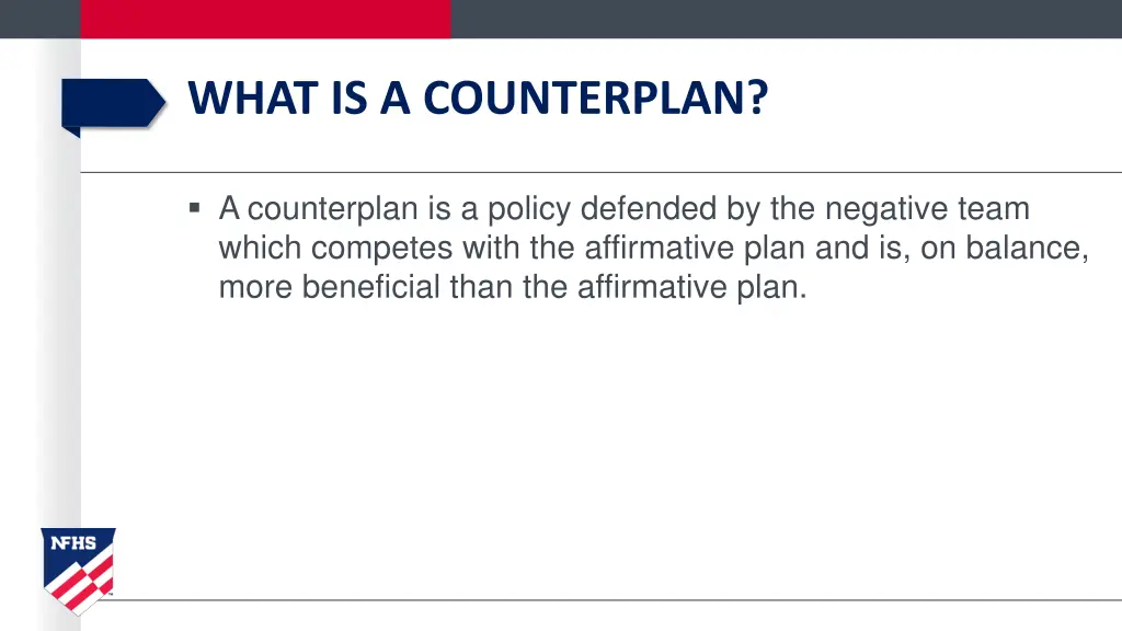 what is a counterplan