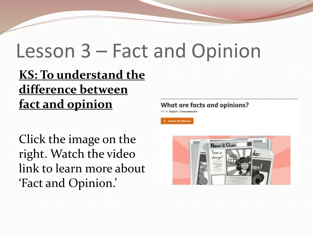 lesson 3 fact and opinion