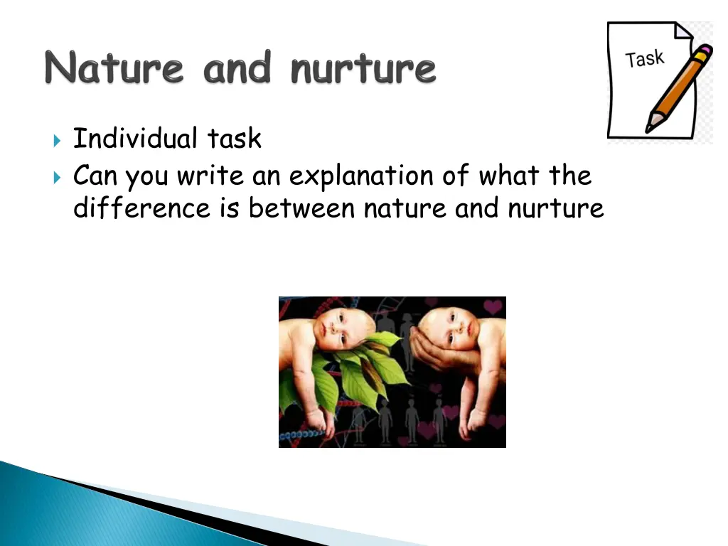 individual task can you write an explanation