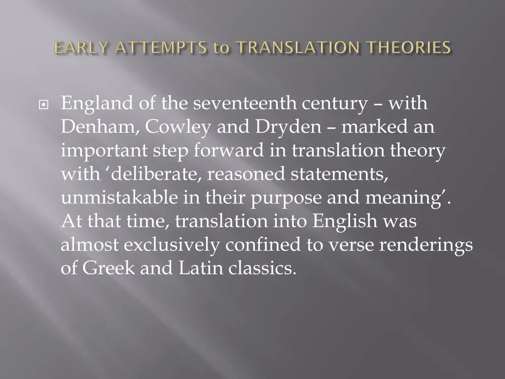 england of the seventeenth century with denham