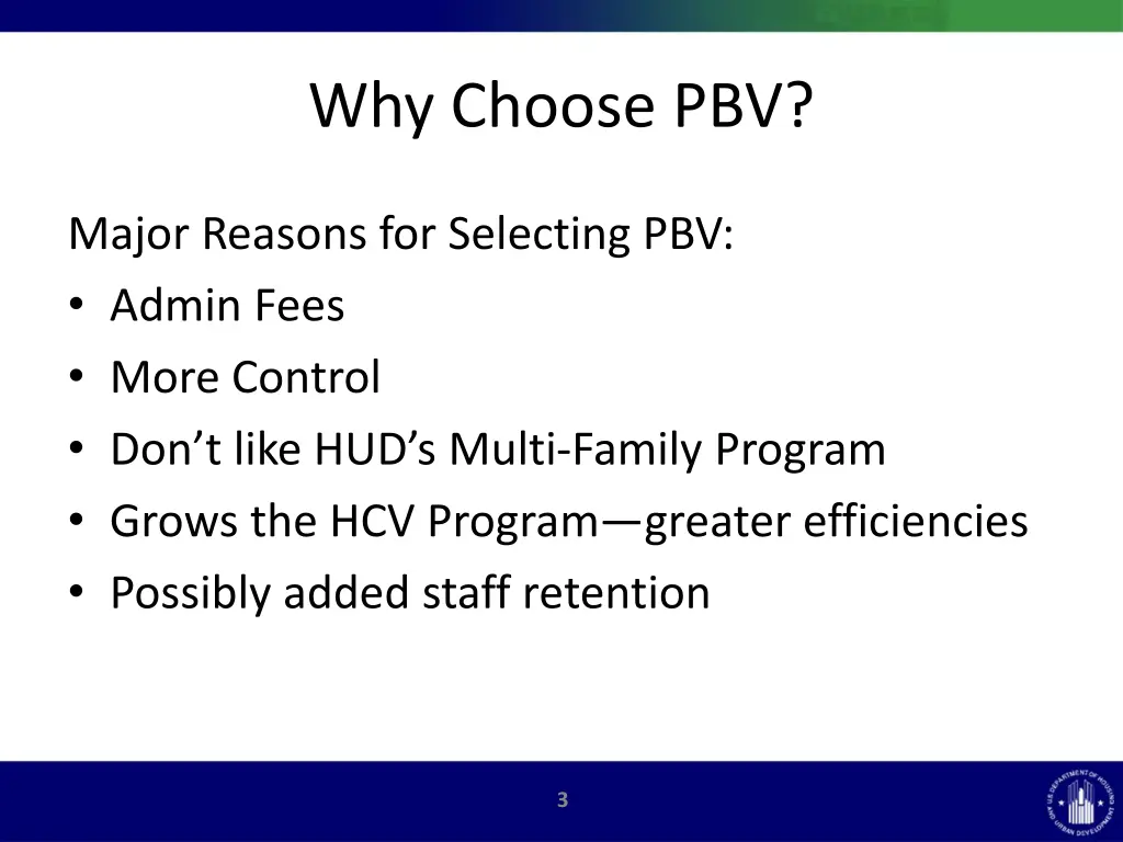 why choose pbv