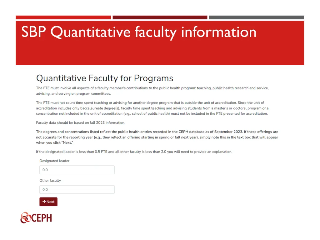 sbp quantitative faculty information