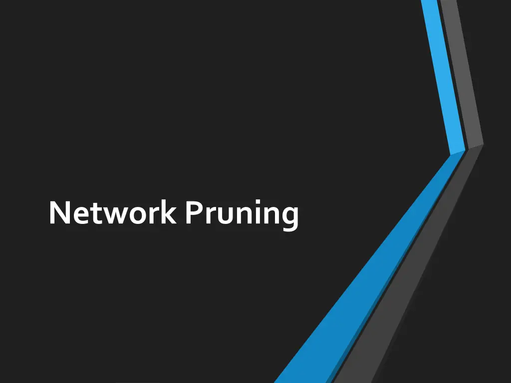 network pruning