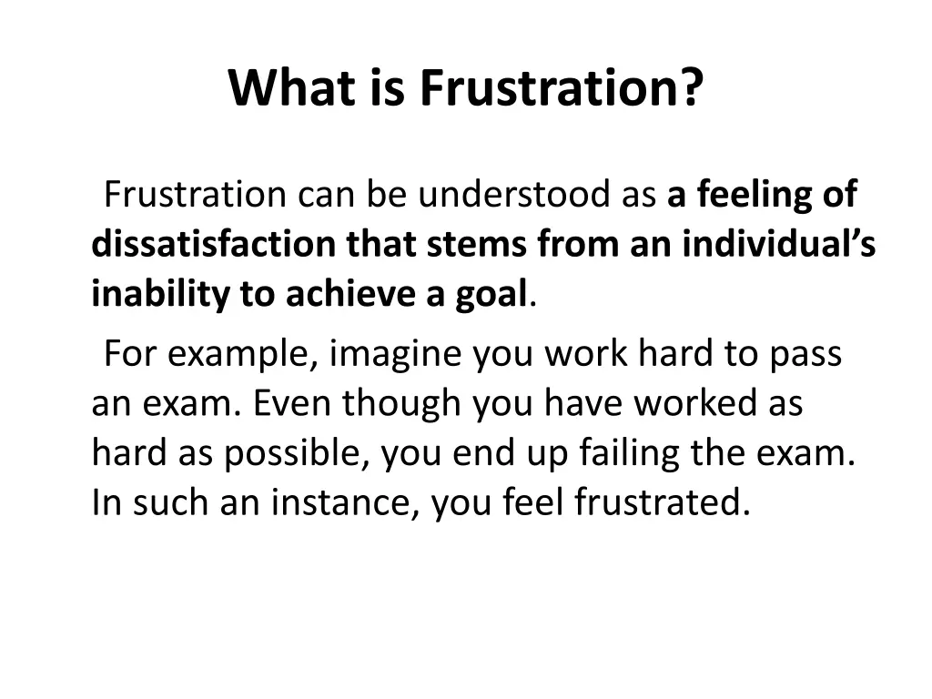 what is frustration