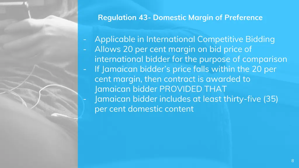 regulation 43 domestic margin of preference