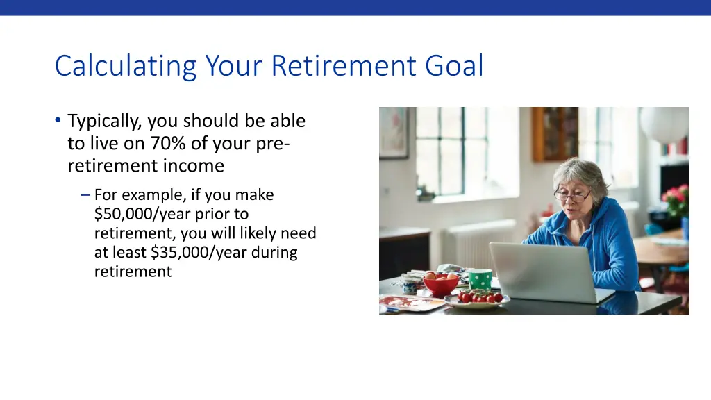 calculating your retirement goal