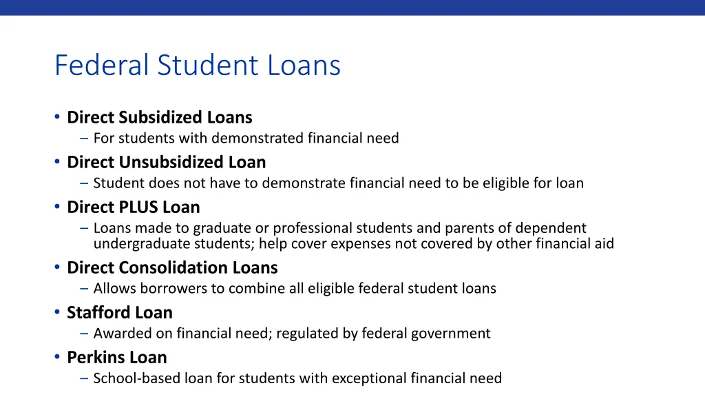 federal student loans