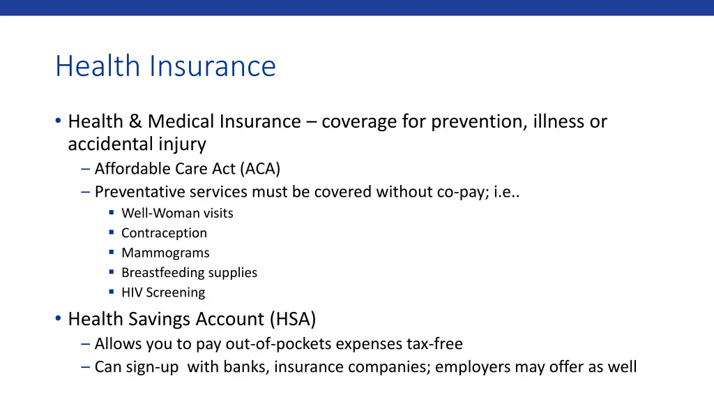 health insurance