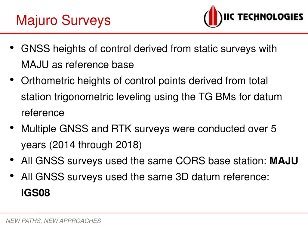 majuro surveys