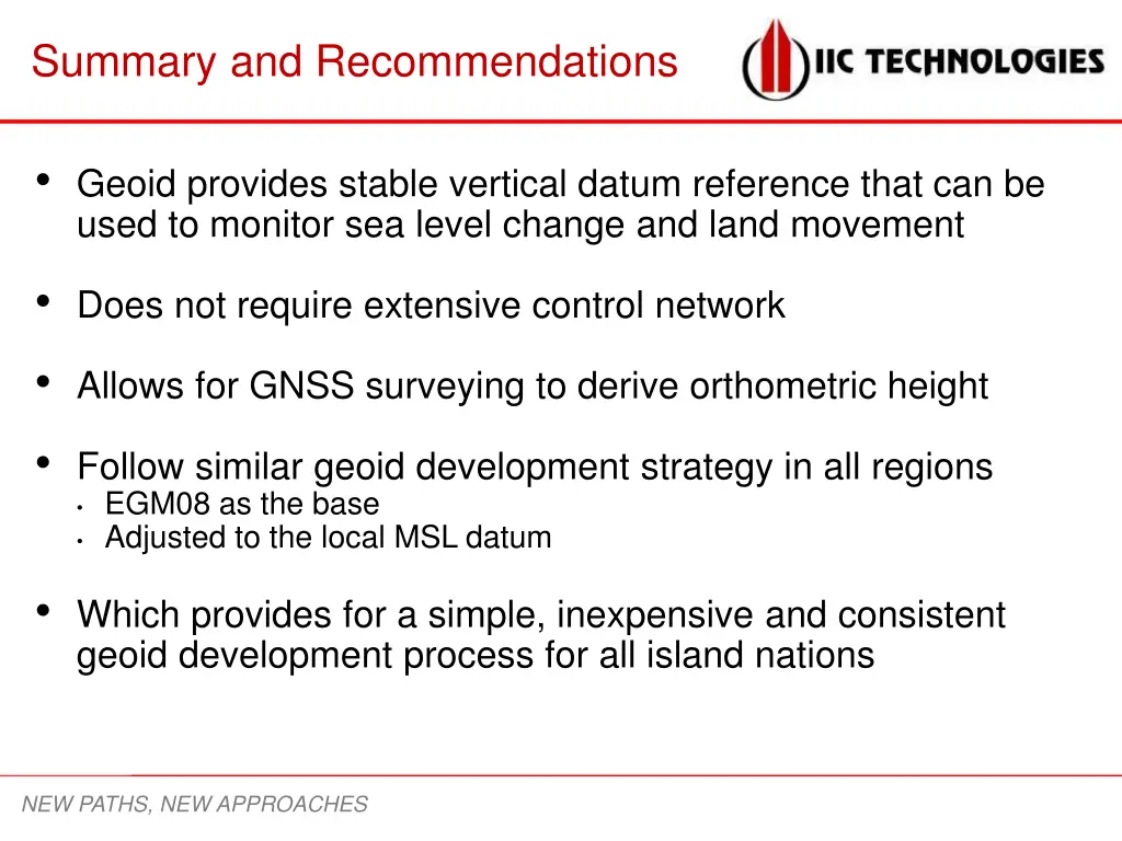 summary and recommendations