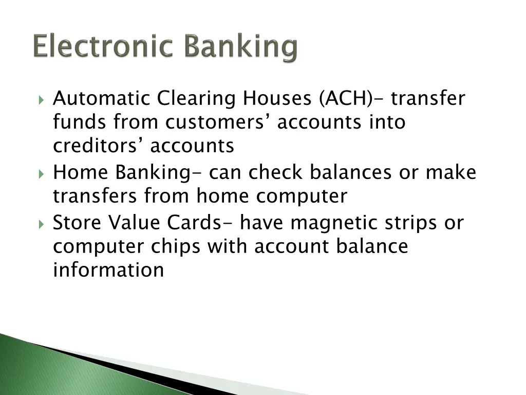 automatic clearing houses ach transfer funds from