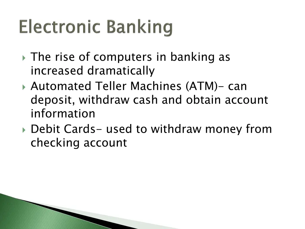 the rise of computers in banking as increased