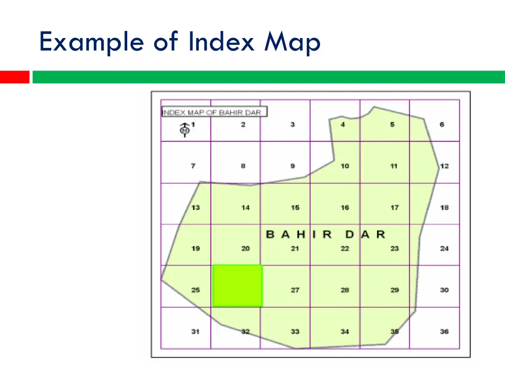 example of index map