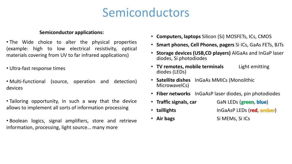 semiconductors