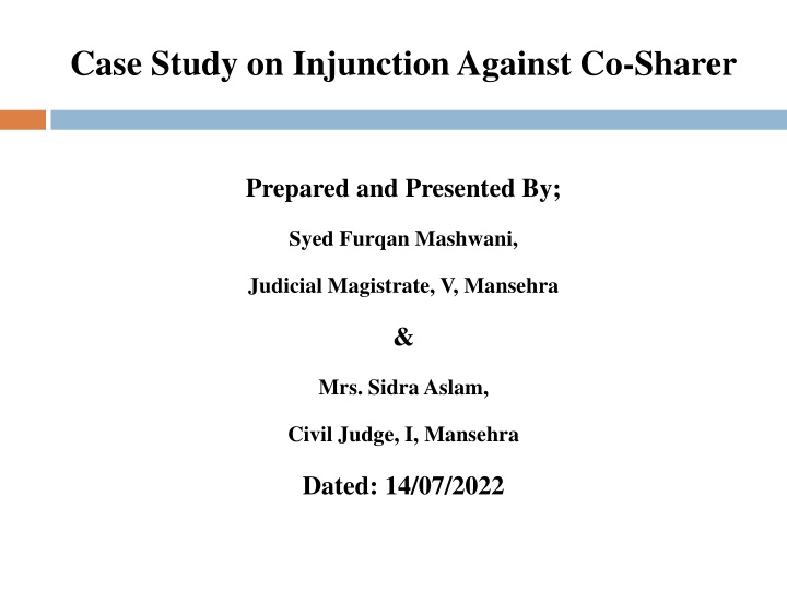 case study on injunction against co sharer