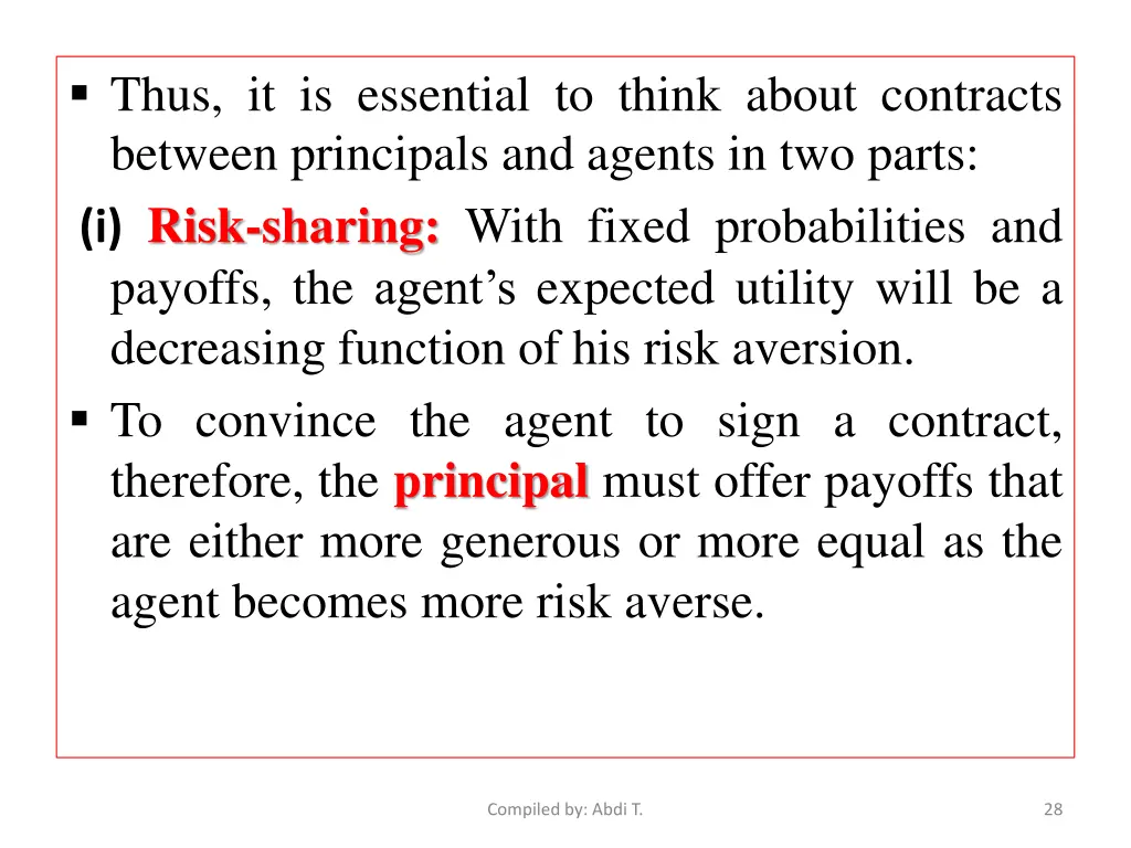 thus it is essential to think about contracts