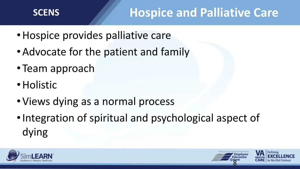 hospice and palliative care