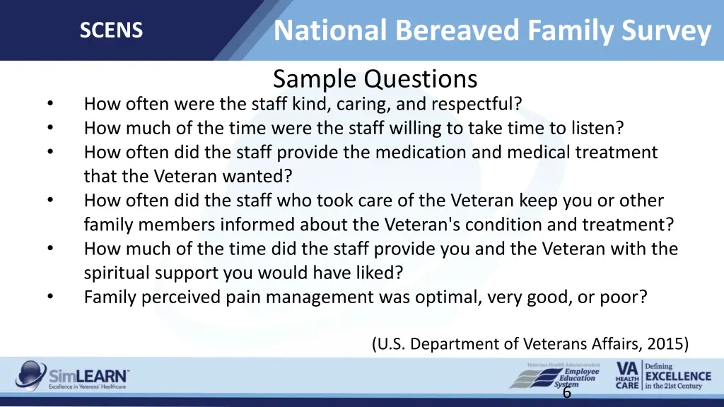 national bereaved family survey