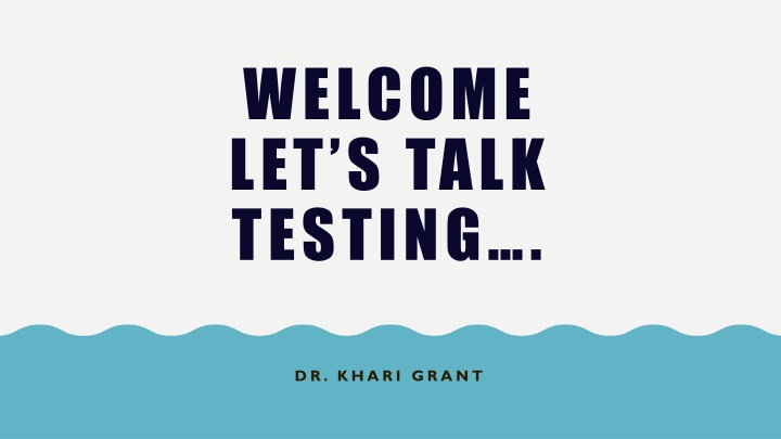 welcome let s talk testing