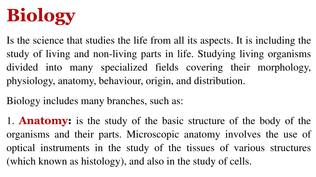 biology