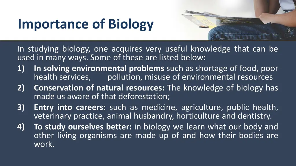 importance of biology