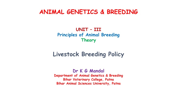 animal genetics breeding