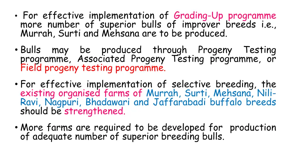 for effective implementation of grading