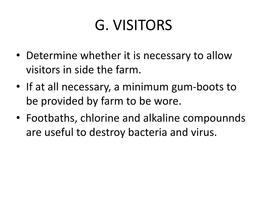 g visitors