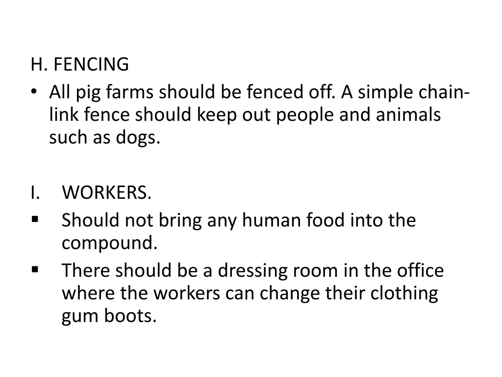 h fencing all pig farms should be fenced